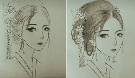二月二，電力作家坐家“戰(zhàn)疫”新作——觀美姬素描遙寄故鄉(xiāng)九妹
