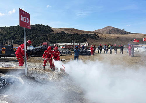 中國(guó)安能第二工程局四川涼山項(xiàng)目部開展防火、防汛、防地質(zhì)災(zāi)害綜合演練