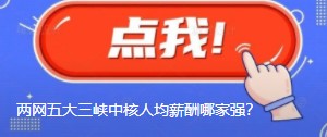 國(guó)網(wǎng)南網(wǎng)華能大唐國(guó)家能源三峽中核人均薪酬哪家強(qiáng)？