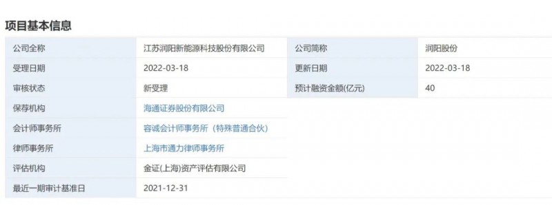 40億登錄科創(chuàng)板！潤陽股份擬募資投建5GW異質(zhì)結(jié)+5萬噸多晶硅項(xiàng)目！
