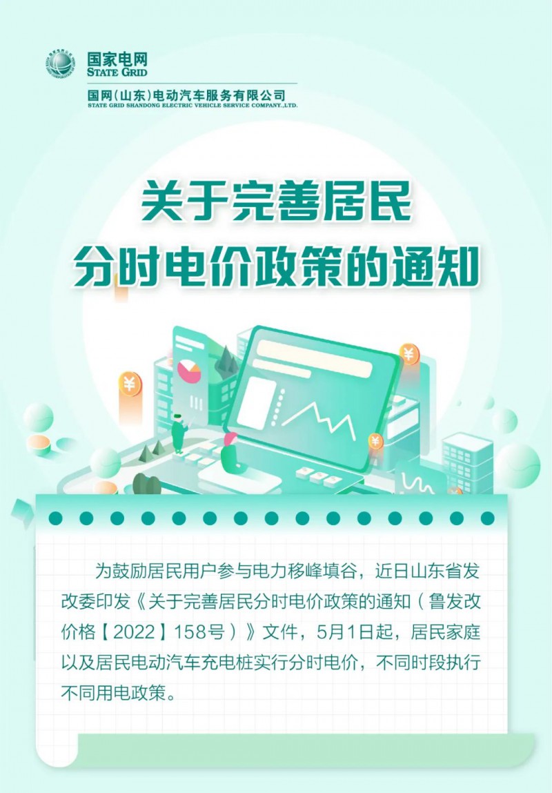 山東居民分時(shí)電價(jià)政策，5月1日開始執(zhí)行！