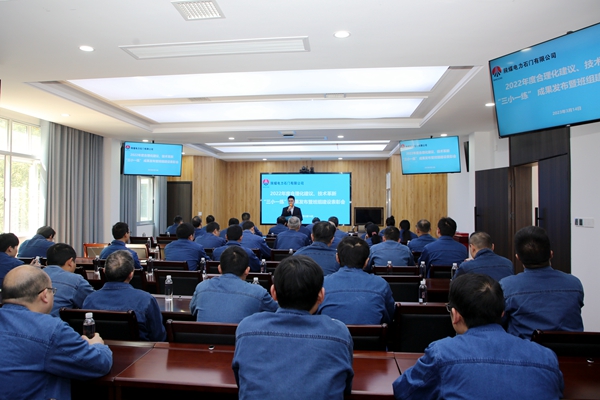 陜煤石電公司召開2022年合理化建議、技術(shù)成果發(fā)布會暨班組建設(shè)表彰會