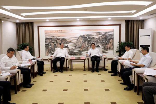 國務(wù)院國資委黨委書記、主任張玉卓會(huì)見湖南省委副書記、省長(zhǎng)毛偉明