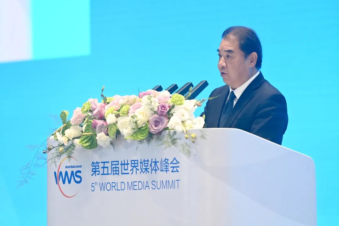 南方電網(wǎng)公司董事長、黨組書記孟振平在第五屆世界媒體峰會(huì)上作主旨發(fā)言