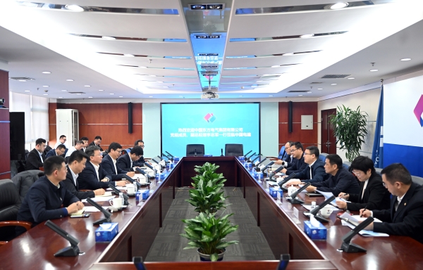 中國電建黨委常委、副總經理王小軍與東方電氣副總經理李忠軍舉行會談