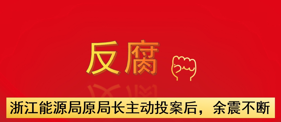 浙江能源局原局長主動(dòng)投案后，余震不斷
