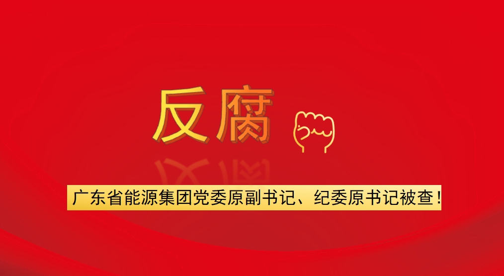 廣東省能源集團(tuán)黨委原副書記、紀(jì)委原書記被查！