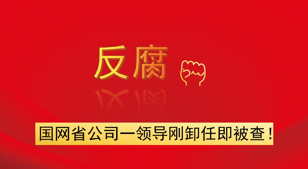 國(guó)網(wǎng)省公司一領(lǐng)導(dǎo)剛卸任即被查！